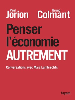 cover image of Penser l'économie autrement